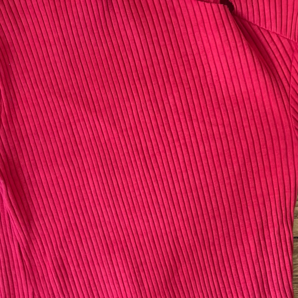 rag & bone Red Ribbed Sweater - Size Small - Picture 5 of 6